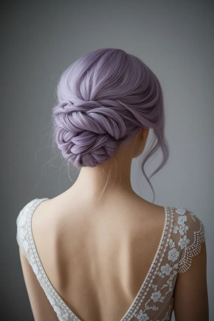  Violet Peekaboo Updo
