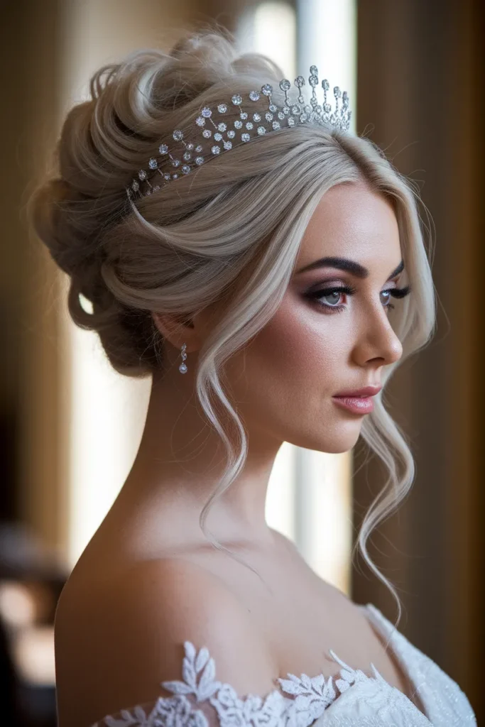 Voluminous Crown Updo