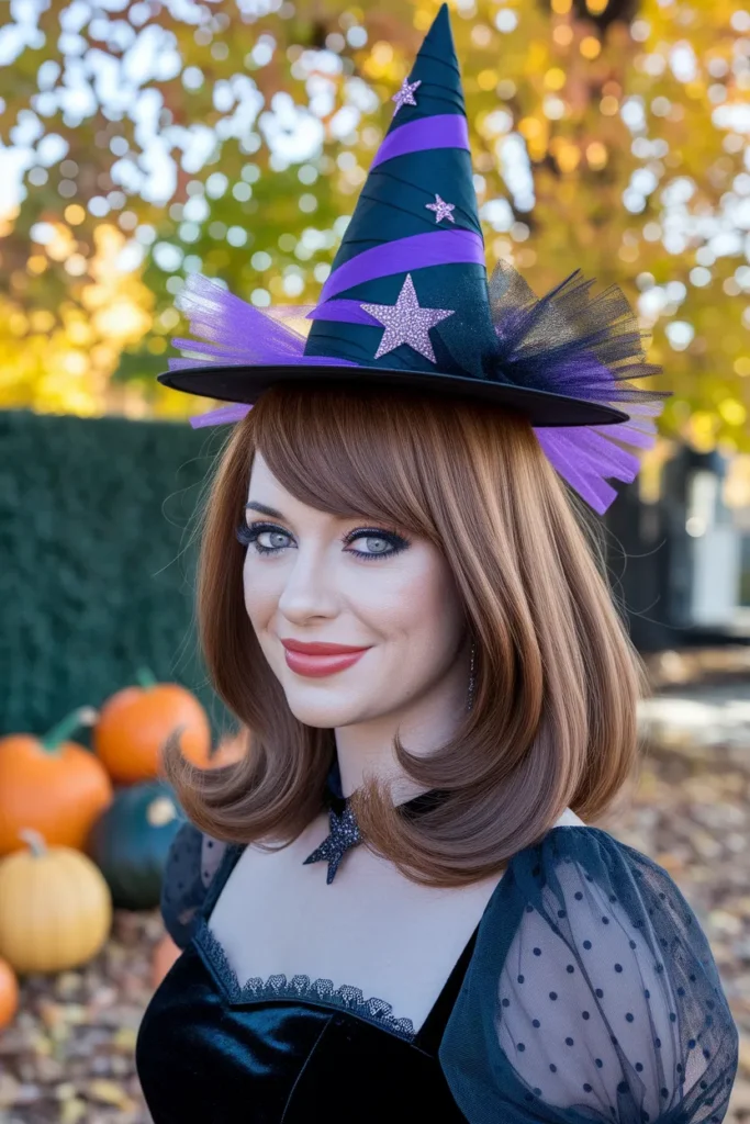 Witches Hat Halloween Hairstyle for Kids