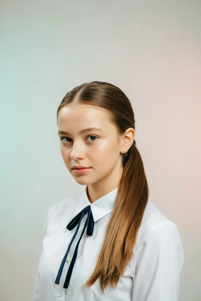 Y2K Flipped Ponytail